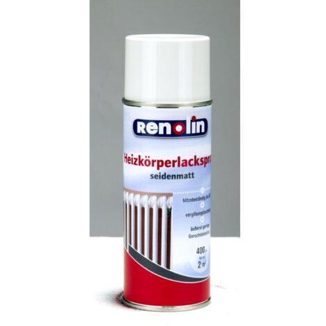 6x Renolin Heizkörperspray 400ml Weiß Seidenmatt Lack Farben Anstriche Sprühen