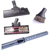 Staubsaugerzubehör-Set bestehend aus Staubsaugerrohr, Bodendüse und Saugpinsel kompatibel für Philips FC 9009 Universe