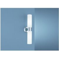 Wandanbauleuchte 2x40W chrom Wandleuchte Leuchte Beleuchtung Lampen Wanddeko TOP