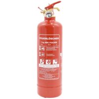 6x ABC Pulverfeuerlöscher inkl. Wandhalterung 1Kg