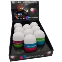 9 x Dreh Dir Licht 2.0 Nachtlicht Campinglampe Taschenlampe Leselampe Notlicht