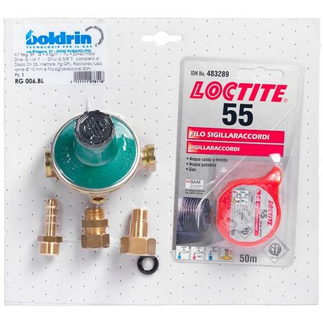 KIT Regolatore bassa Pressione 4 KG/H con accessori