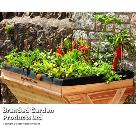 Raised Vegetable Planter Outdoor Large Wooden Flower Bed Box for Plants & Vegetables