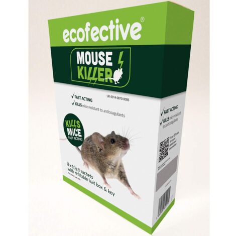 Mouse Killer 8 x 10g + Bait Box & Key x 1 Unit