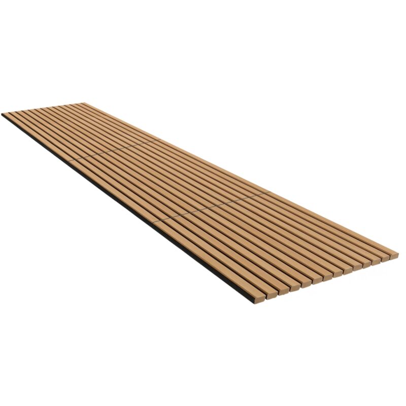 Panneau Acoustique Mural En Bois 250x60 Cm - Finition Chêne, Lattes, Par IDMarket - Neuf