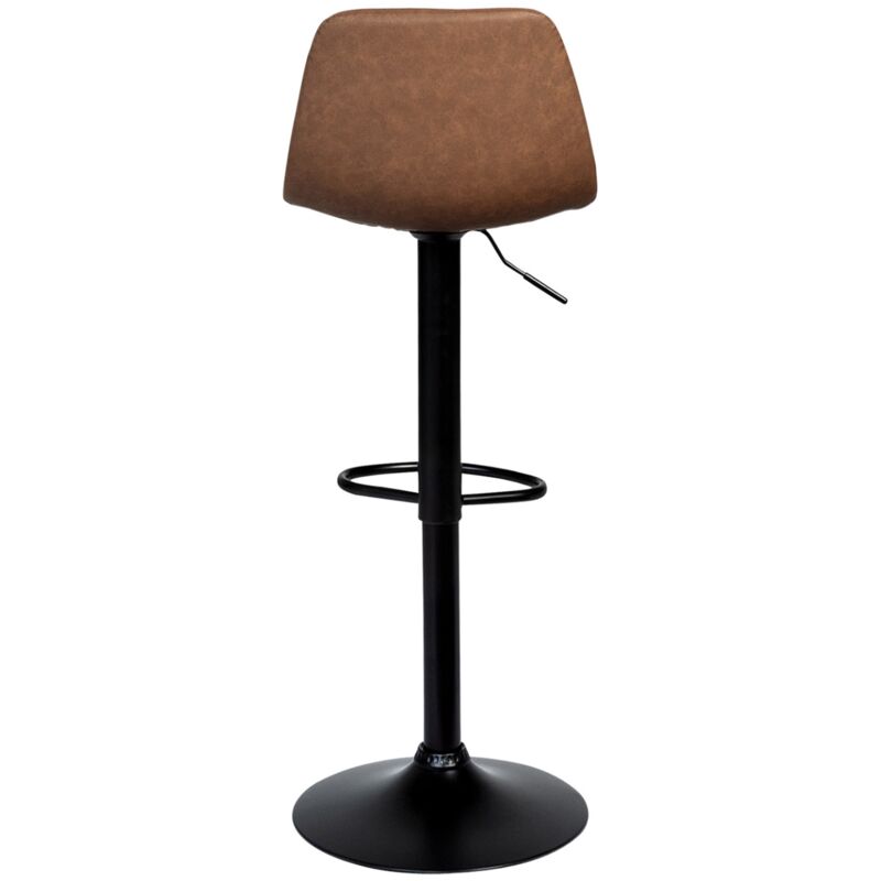 Lot De 2 Tabourets De Bar Industriel Pivotant Sur 360° Siège De 75,5 Cm