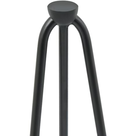Lot de 4 pieds épingle IDMARKET - 71 cm - Pour table design industriel - Naturel