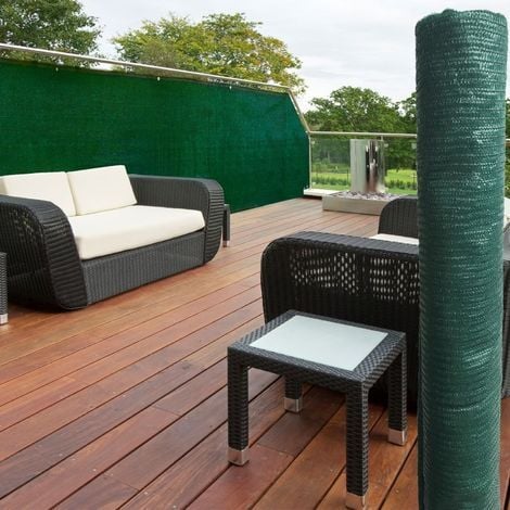 Brise vue renforcé 1,5 x 10 M vert 90 gr/m² classique