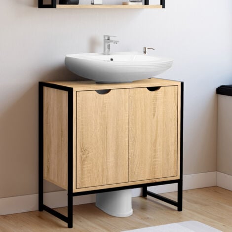 Meuble sous-lavabo salle de bain DETROIT design industriel