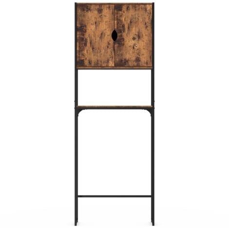 Meuble étagère dessus WC placard DAYTON design industriel avec étagère