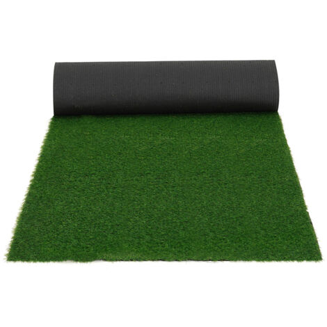 Gazon Synthétique 7 Mm - Rouleau 1 M X 10 M - Pour Jardin, Terrasse, Balcon - Drainant Et Résistant UV - 12