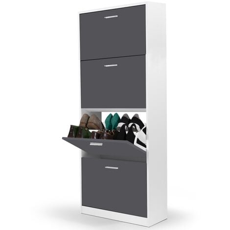 Acheter Étagère à chaussures verticale, organisateur de chaussures d'angle  peu encombrant, Installation facile, armoire à chaussures anti-poussière  avec rideau