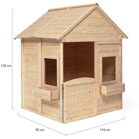 Maisonnette enfant en bois ADVENTURE, cabane de jeux pour l'extérieur