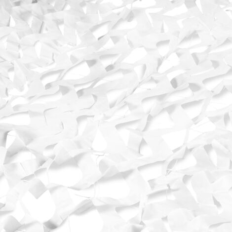 Voile d'ombrage rectangulaire design ombrière camouflage 3x4 M blanc