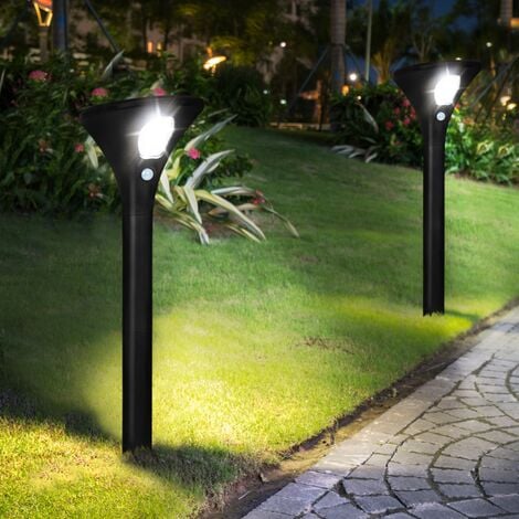 Illuminez votre espace extérieur avec une lampe solaire puissante-étanche,  capteur de mouvement, lampe de jardin à LED pour les nuits de rue