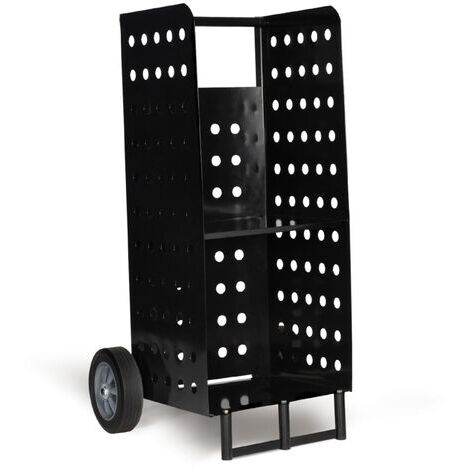 Housse De Protection Pour Bois De Chauffage - Tissu Oxford 600D Imperméable - Dimensions 122x61x107 Cm - Noire Et Argentée