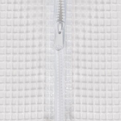 Serre tunnel de jardin 4 saisons 12M² blanche gamme maraîchère ZEBRA 4x3M