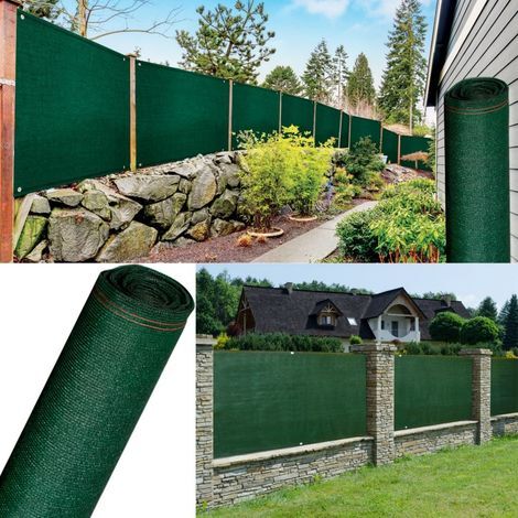 Brise-Vue Renforcé IDMarket Vert 150g/m² - Hauteur 1.5m X 10m - Occultation 85% Gamme Supérieure