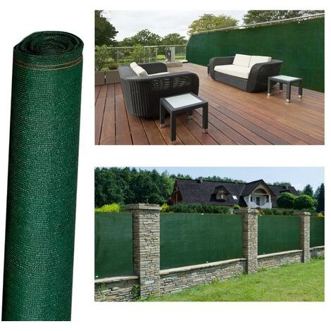 Brise vue renforcé 1,8 x 10 M vert 220 gr/m² luxe PRO