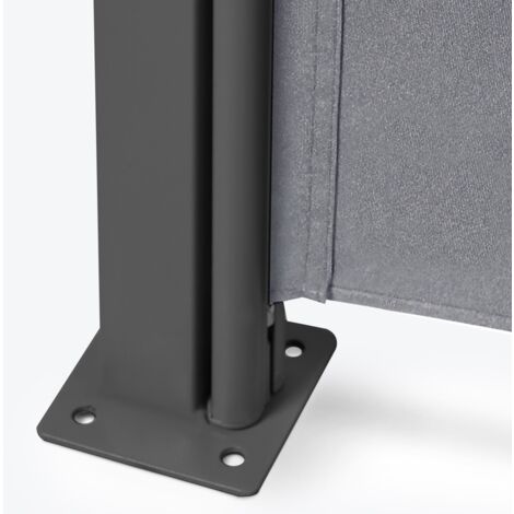 Paravent extérieur rétractable 180 x 400 CM gris anthracite store latéral | Leroy Merlin Paravent extérieur rétractable 180 x 400 CM gris anthracite store latéral | Leroy Merlin