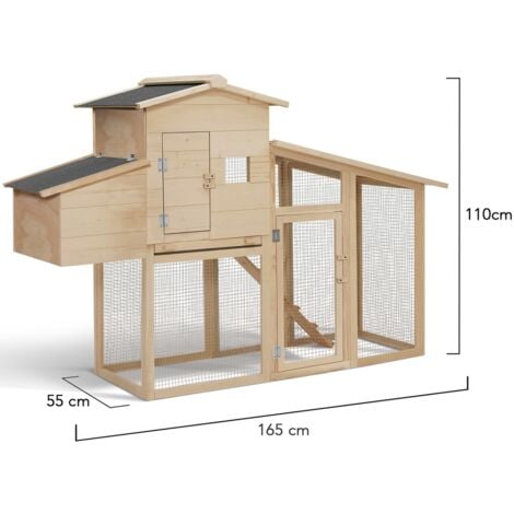 Poulailler COMFORT avec pondoir en bois