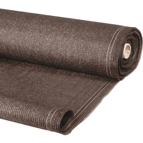 Idmarket – Brise vue renforcé 1,5 x 10 m taupe 220 gr/m² – Opacité 95 % – Œillets métalliques pour ancrage – Bordures doublées pour solidité