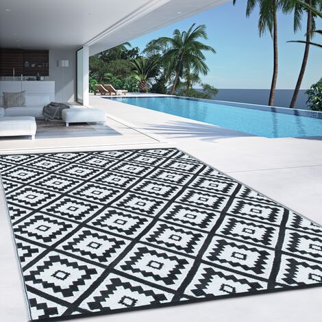 Tapis extérieur BAHAMAS noir 120 x 180 CM