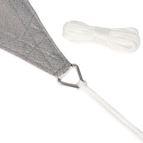 IDMARKET Voile d'ombrage rectangulaire gris clair