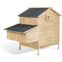 Poulailler chalet en bois 6 à 10 poules avec pondoir