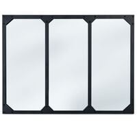 Miroir verrière 3 bandes design industriel 80X60 cm
