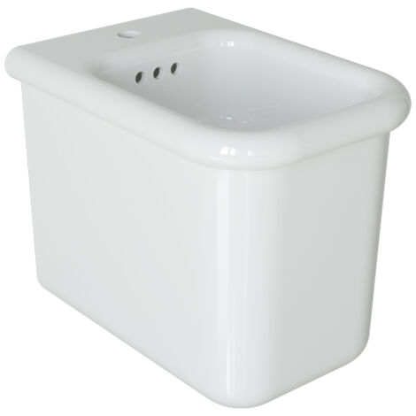 Bidet au sol rétro - True Colors Lite - Bleu Pastel (1/5)