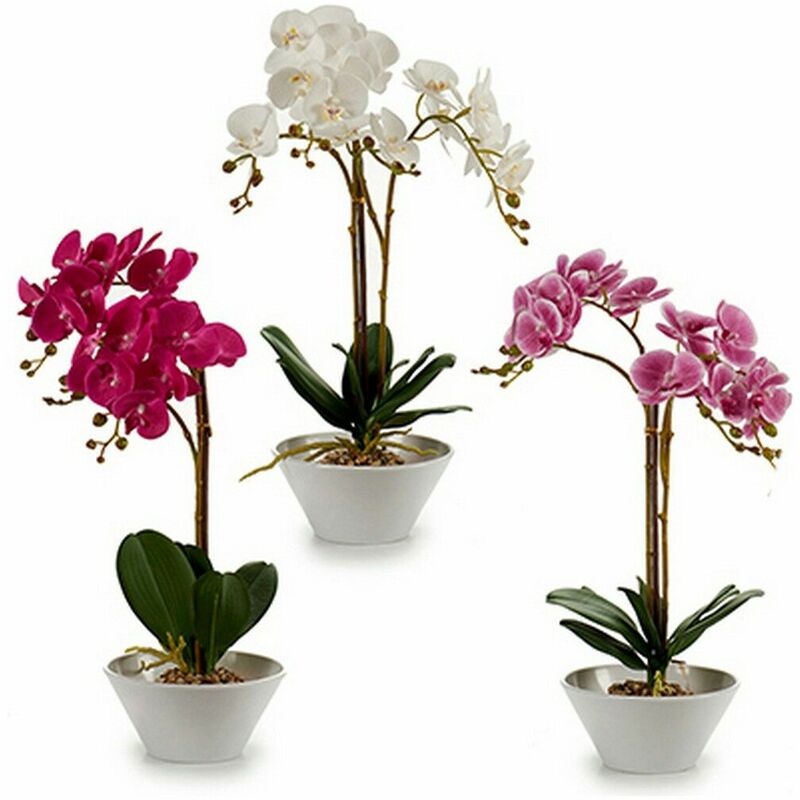 Pianta finta Orchidea Plastica (8 x 35 x 14 cm)