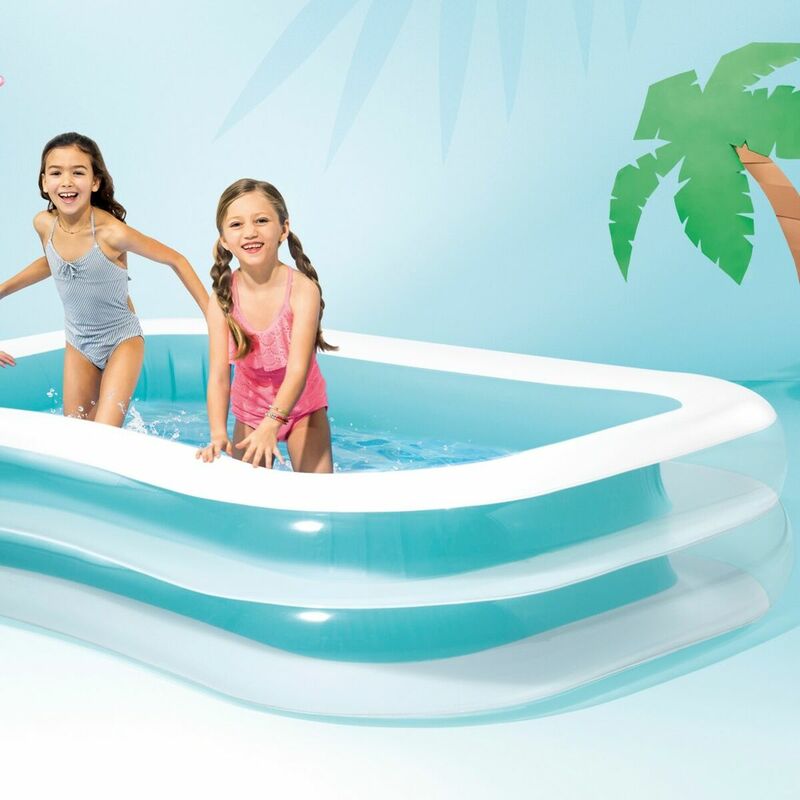 Piscina Gonfiabile Forma Dinosauro per Bambini 175cm con Doccia