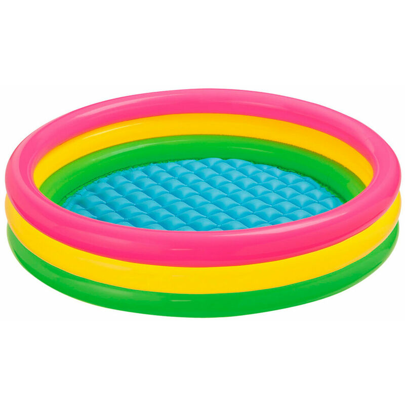 Piscina Gonfiabile per Bambini Intex Sunset Anelli 114 x 25 x 114 cm 131 L  (6 Unità)