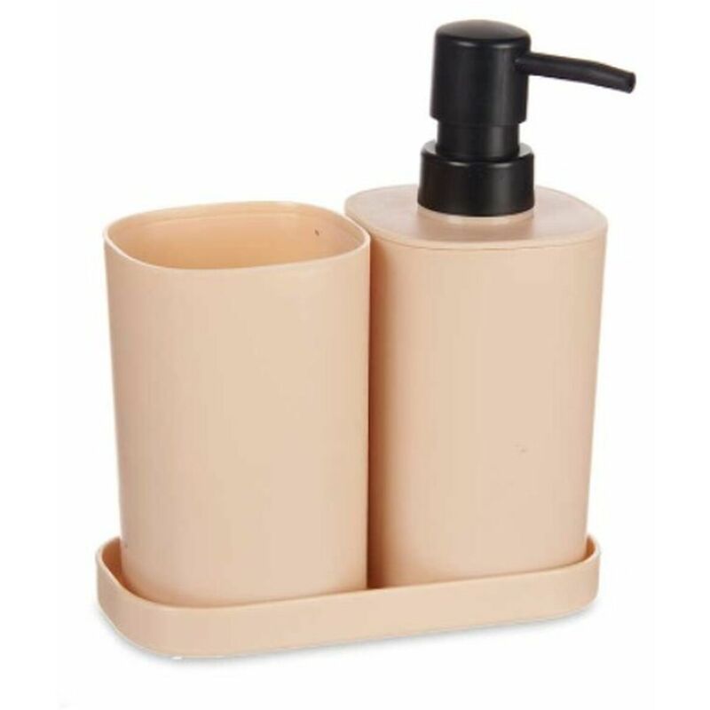 Set da Bagno Nero Beige polipropilene (12 Unità)