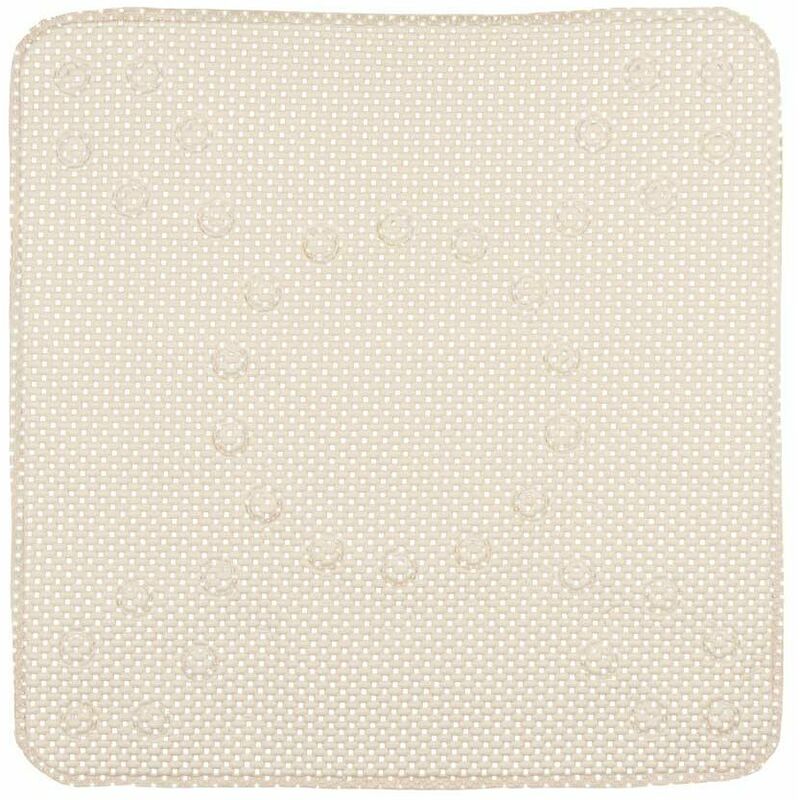 Tappetino Antiscivolo da Doccia Beige PVC 53 x 52,5 x 1 cm (6 Unità)