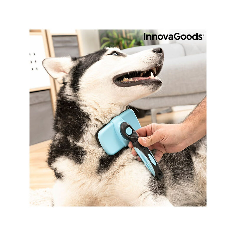 Spazzola di Pulizia con Denti Retrattili per Animali Domestici Groombot  InnovaGoods