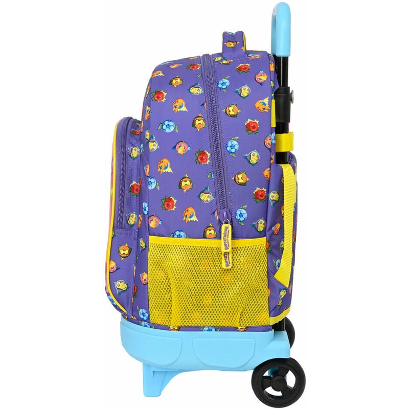 Trolley per la Scuola SuperThings Guardians of Kazoom Viola Giallo (33 x 45  x 22 cm)