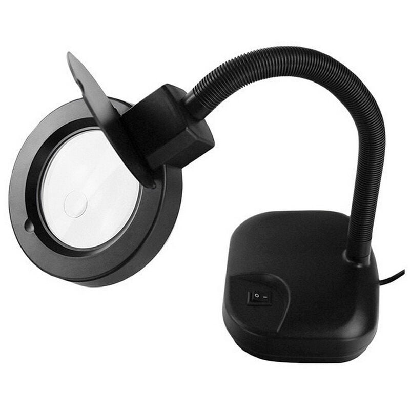 Lampada Lente Led Clip Da Tavolo Scrivania Ufficio Ingrandimento Con Pinza  2 Led - Trade Shop TRAESIO - Idee regalo