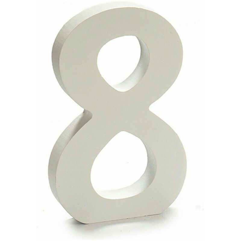 Numeri 2 Legno Bianco (1,8 x 21 x 17 cm) (12 Unità)