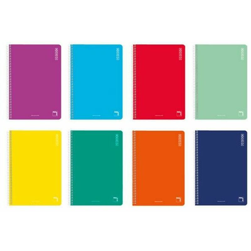 Quaderno Pacsa Basic Multicolore 80 Pagine Din A4 (10 Unità)