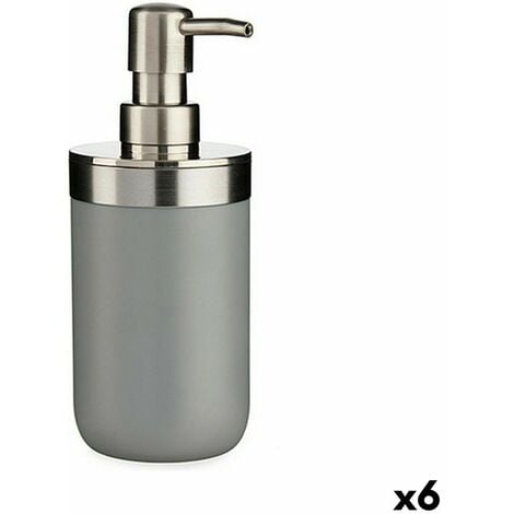 Dispenser di Sapone Grigio Plastica 350 ml (6 Unità)