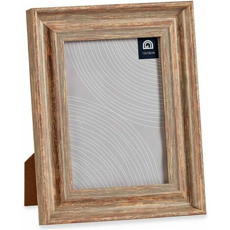 Cornice porta foto in legno vetro in crilex 35x50 cm grigio chiaro