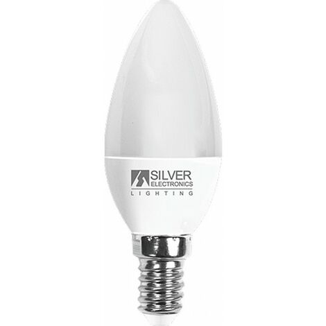 Lampadina LED Candela Silver Electronics 970714 E14 7W Luce calda 5000K