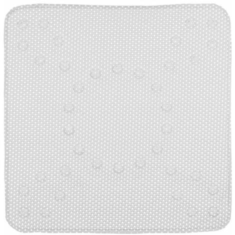 Tappeto antiscivolo angolare in PVC bianco 54x54 cm