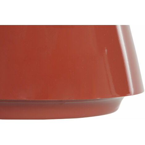 Vaso Home ESPRIT Senape Terracotta Ferro Laccato 31 x 31 x 23 cm