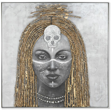 Quadro Home ESPRIT Coloniale Africana 120 x 4,5 x 120 cm