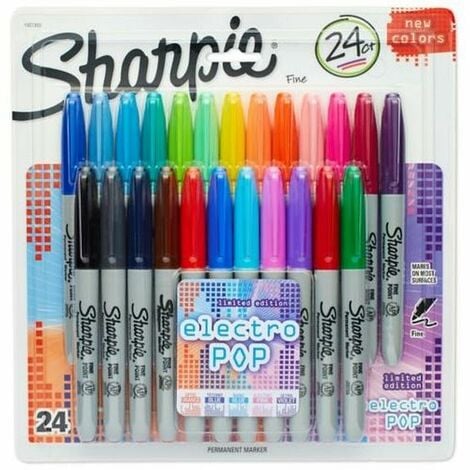 Set di Pennarelli Sharpie Electro Pop Permanente Multicolore 24