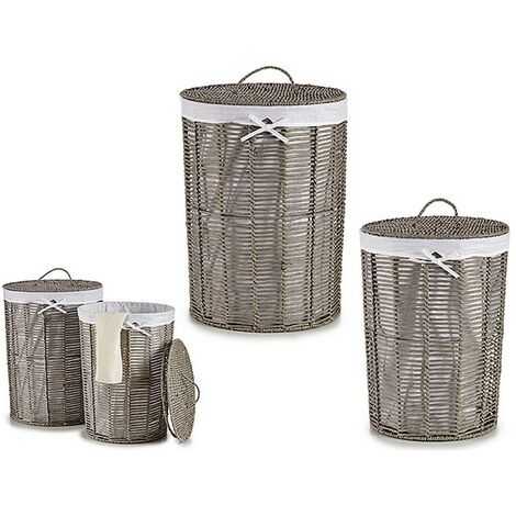 cesto vimini porta biancheria rattan portabiancheria 50 x 35,5 x