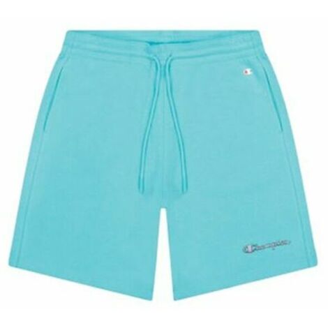 Pantaloni Corti Sportivi da Uomo Champion Script Logo BL Acquamarina S S